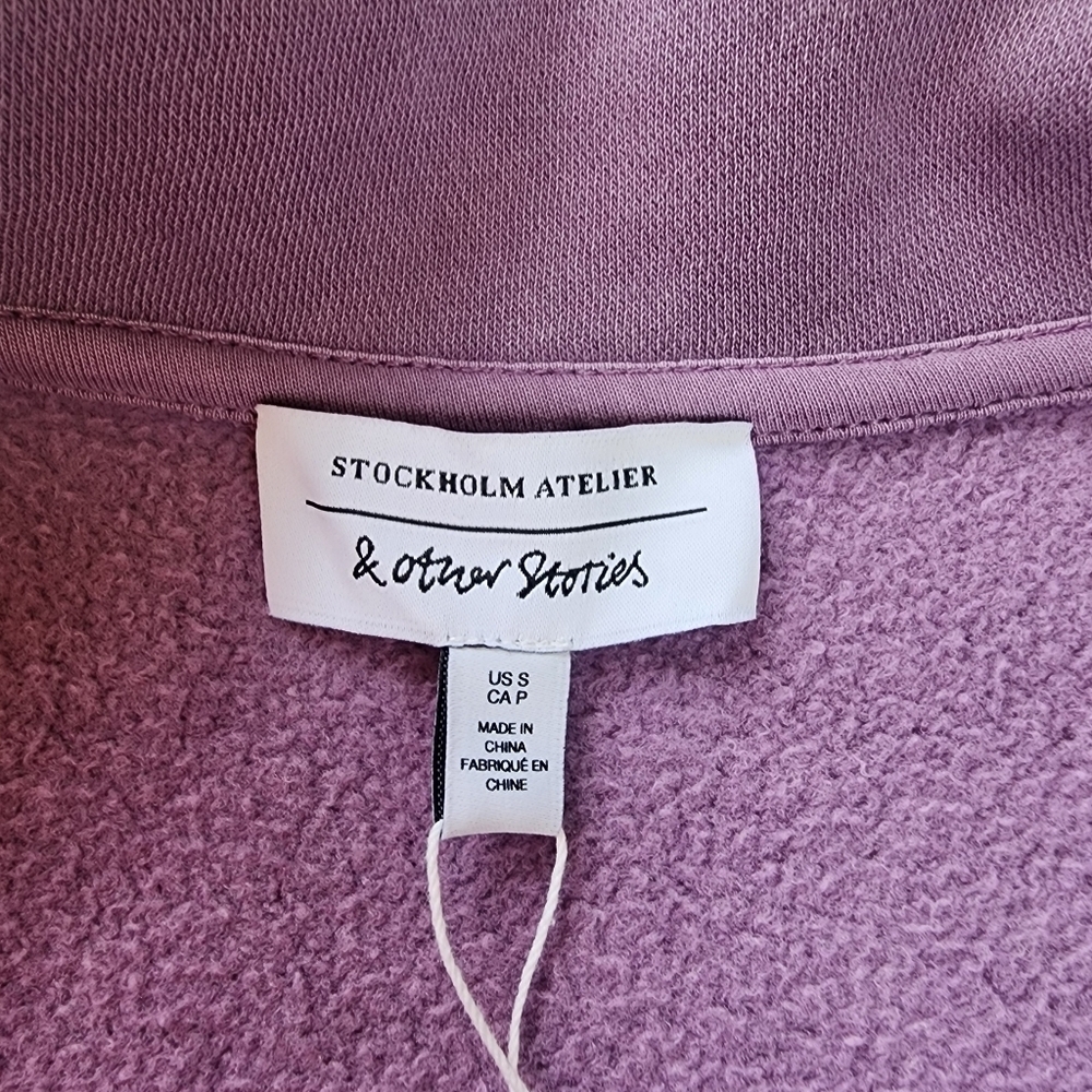 NEW | & Other‎ Stories | Half Zip Sweatshirt,  Small - Picture 8 of 12